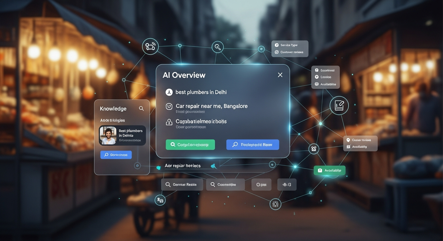 AI Overviews impact on SEO for service businesses strategy visual