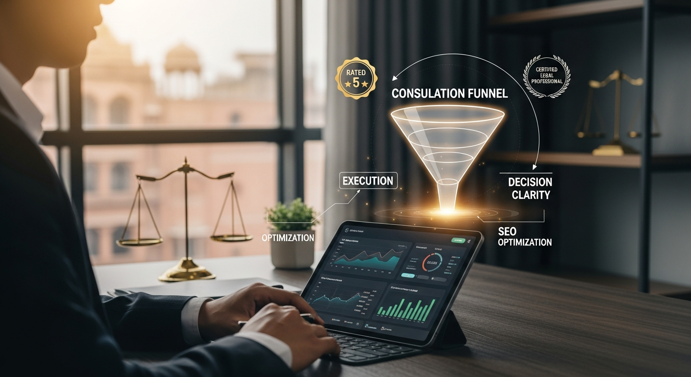 Digital marketing strategy for lawyers in Jaipur execution visual