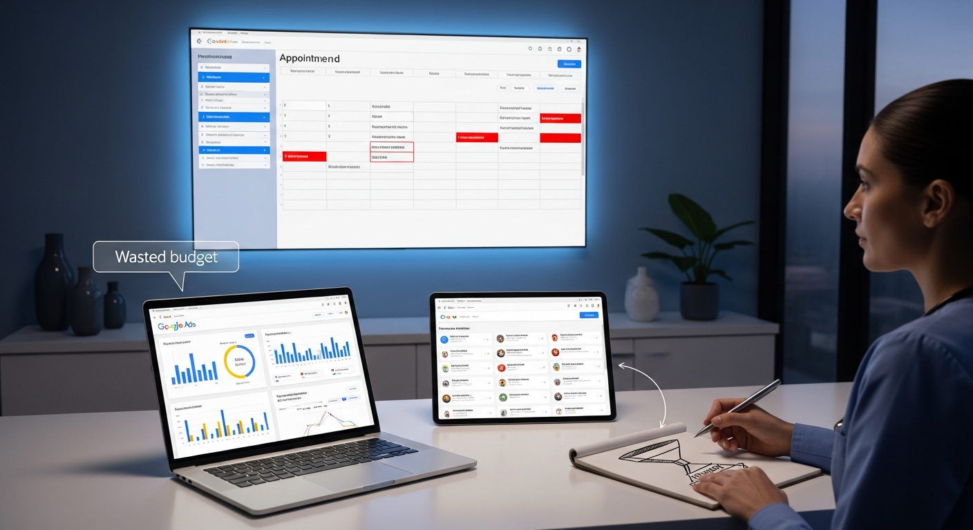 Google Ads strategy for doctors and clinics strategy visual
