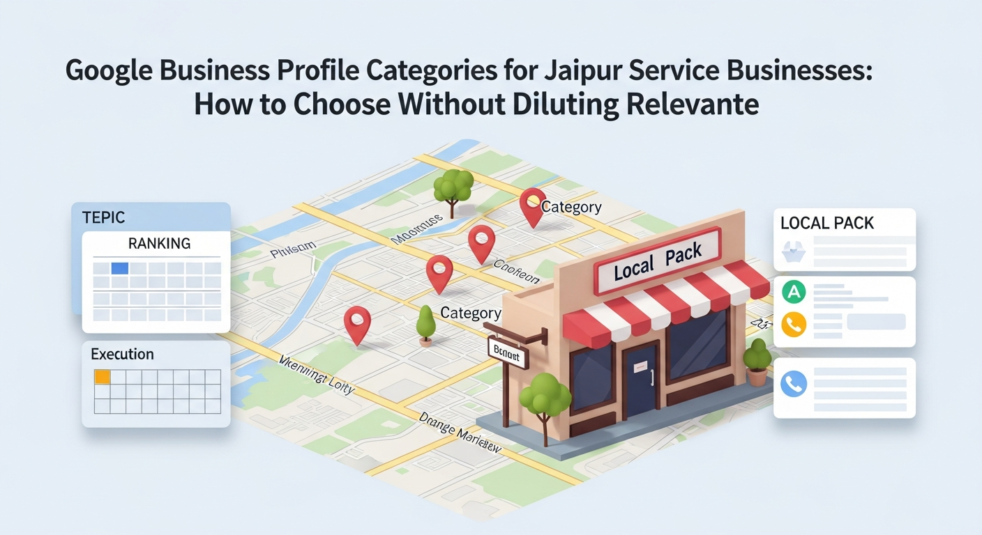 Google Business Profile category strategy for Jaipur service businesses execution visual