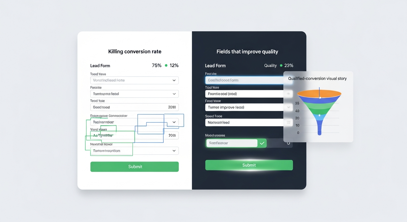 Lead form design for service businesses strategy visual