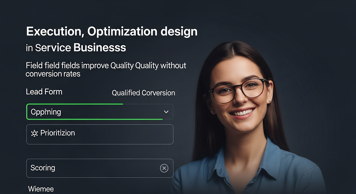 Lead form design for service businesses execution visual