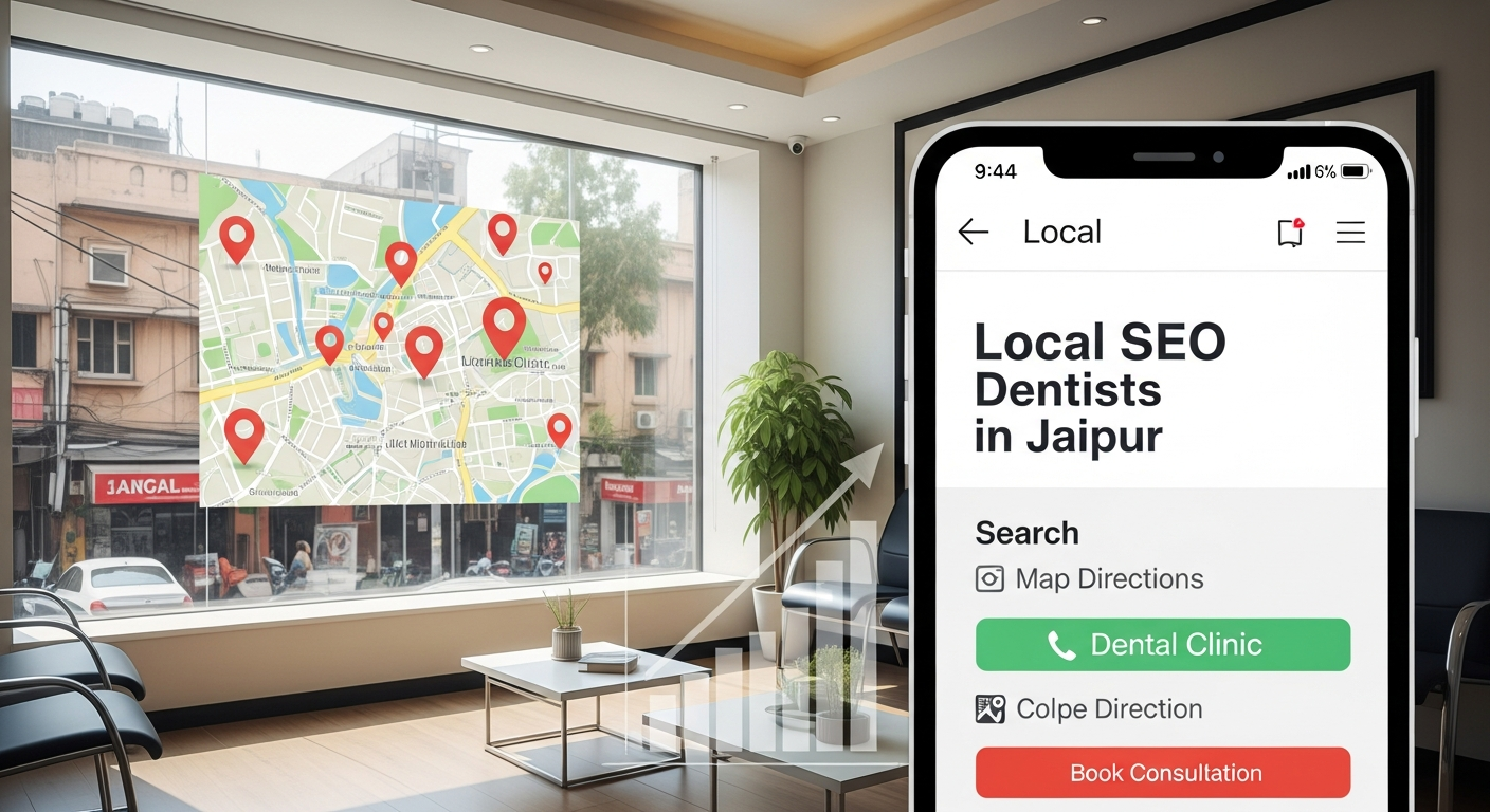 Local SEO strategy for dentists in Jaipur strategy visual