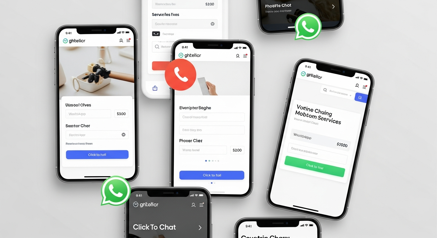 Mobile conversion fixes for service websites execution visual