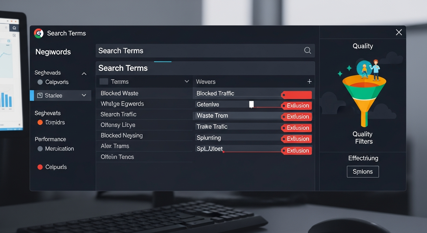 Negative keyword strategy for lead generation campaigns strategy visual
