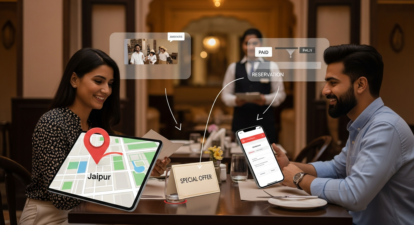 Restaurant marketing strategy in Jaipur execution visual