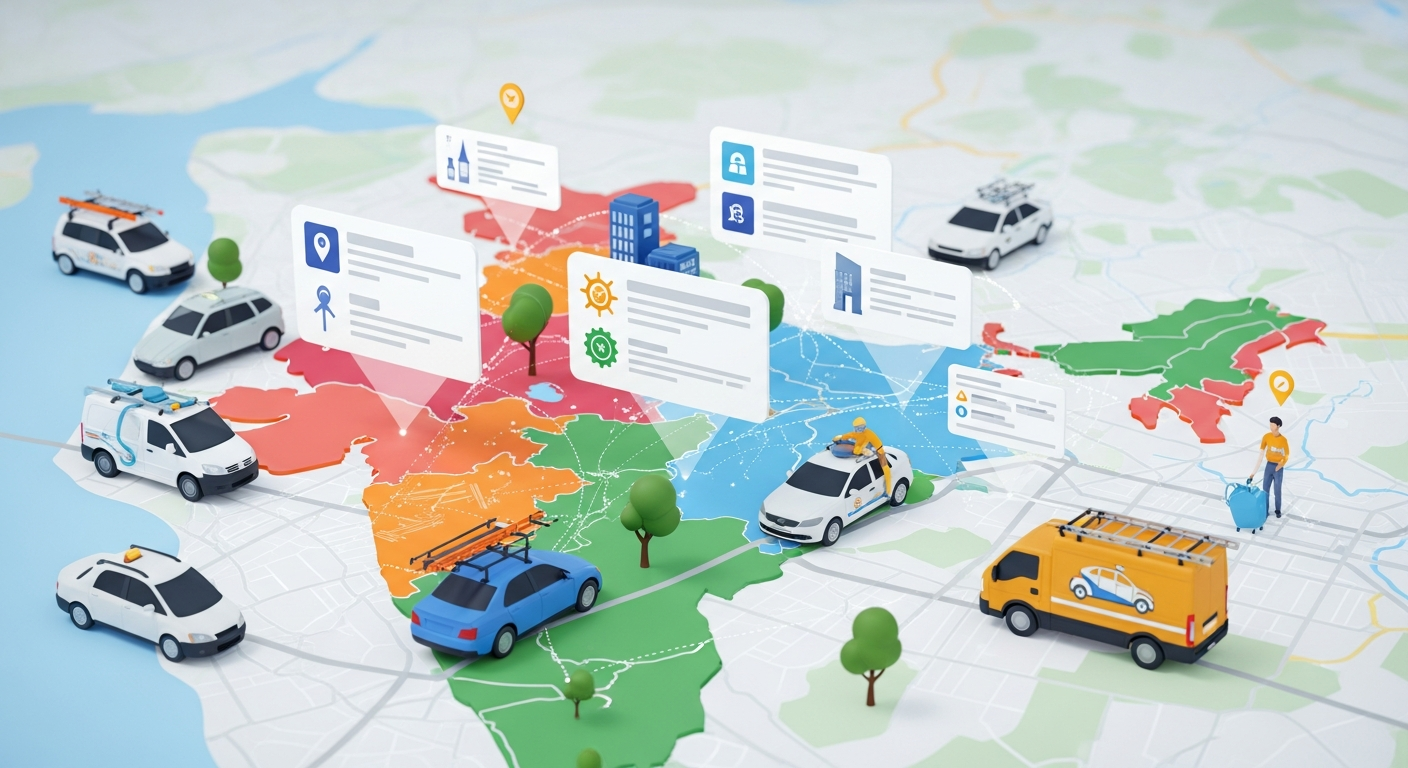 Service area business SEO in India strategy visual