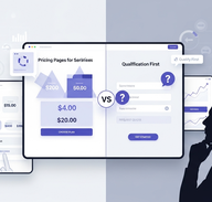 Pricing Pages for Service Businesses: When to Show Pricing and When to Qualify First visual