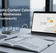 Featured image for Social Media Content Calendar for Service Businesses (Monthly Framework)