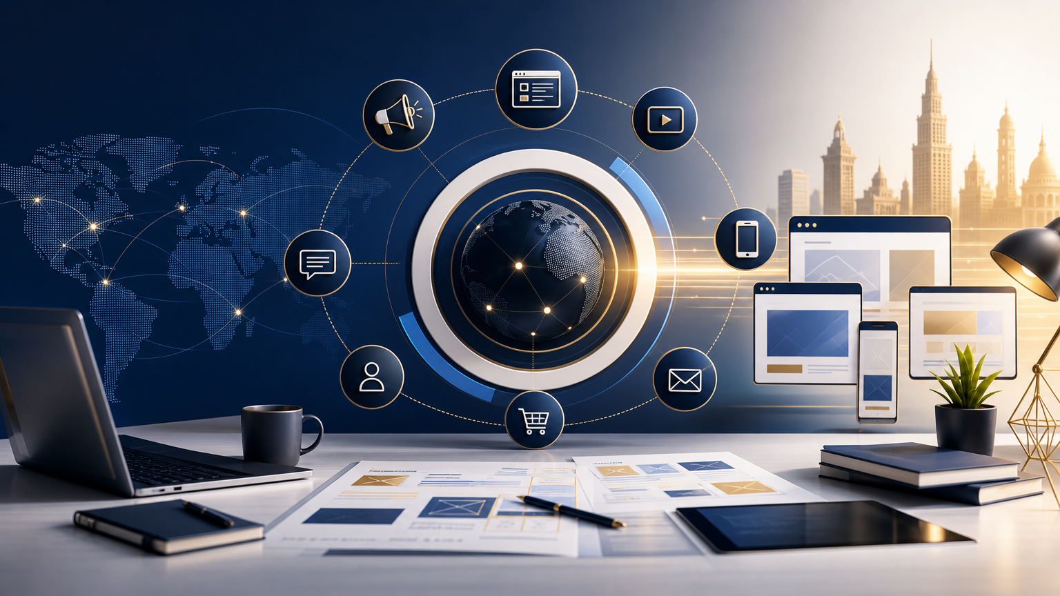 360 Marketing: How to Build a Connected Brand Growth System strategy visual