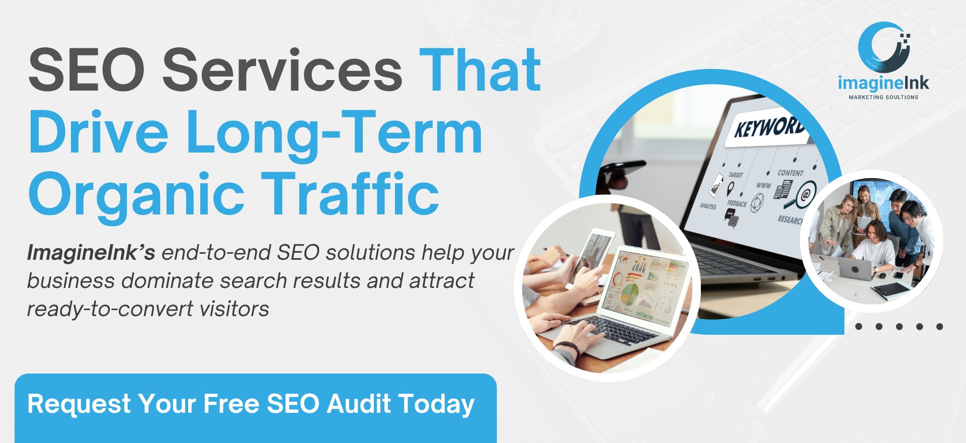Infographic displaying the top 7 types of digital marketing with icons for SEO, PPC, Social Media Marketing, Content Marketing, Email Marketing, Affiliate Marketing, and Influencer Marketing arranged in a clean, colorful layout sized 525px by 350px.