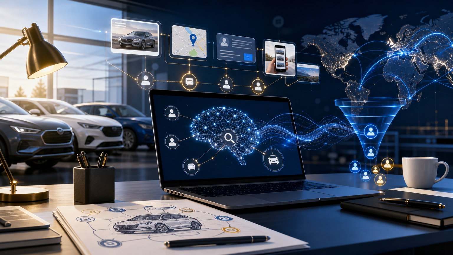 AI-Powered Lead Generation for Car Dealerships strategy visual