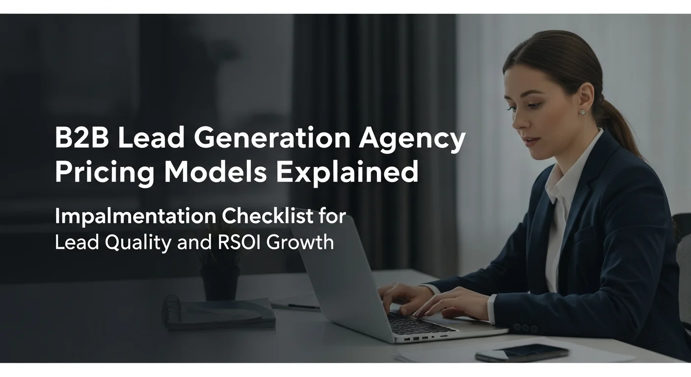 B2B Lead Generation Agency Pricing Models Explained visual