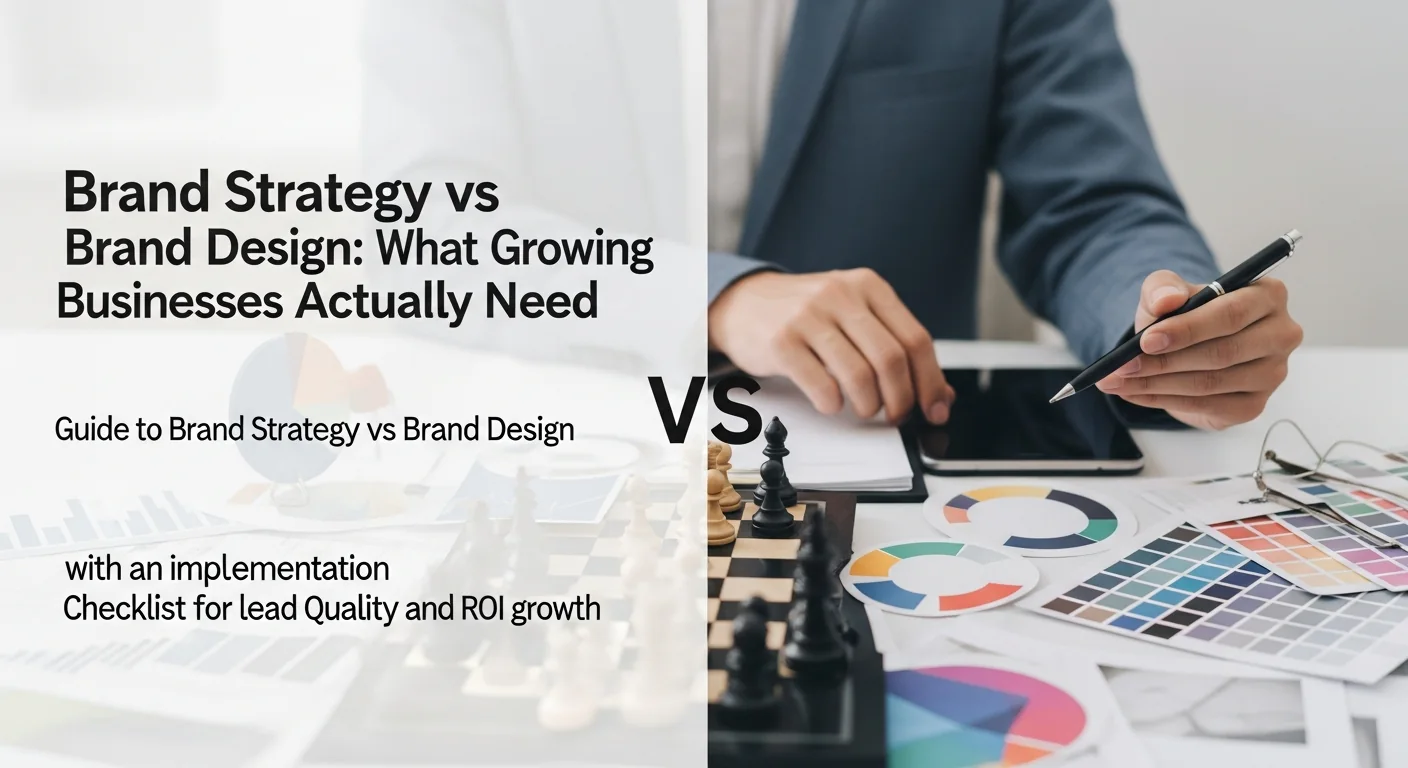 Brand Strategy vs Brand Design: What Growing Businesses Actually Need visual