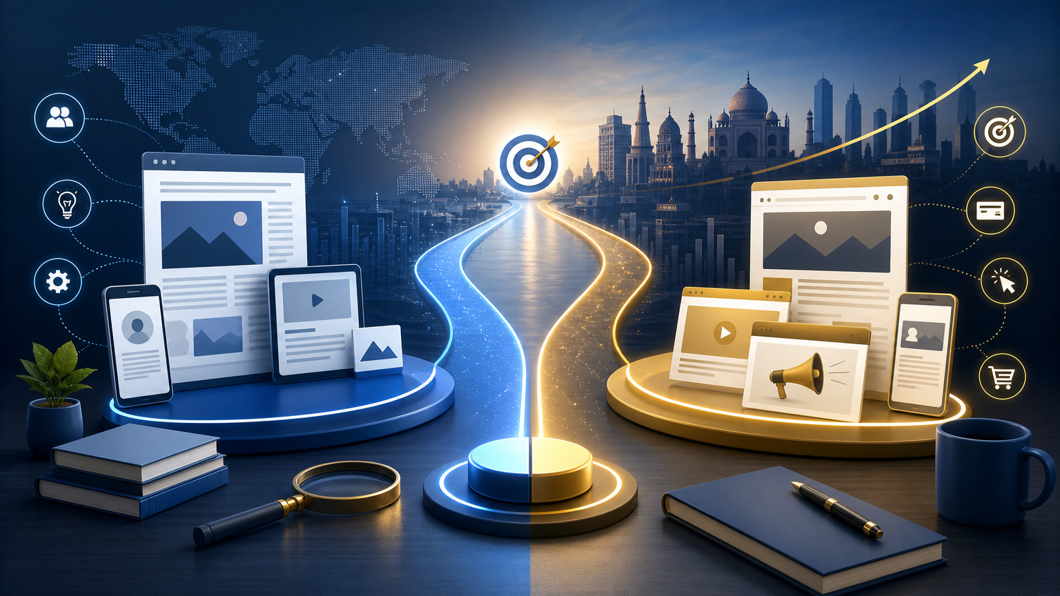 Content Marketing vs Paid Ads for Long-Term CAC Reduction strategy visual