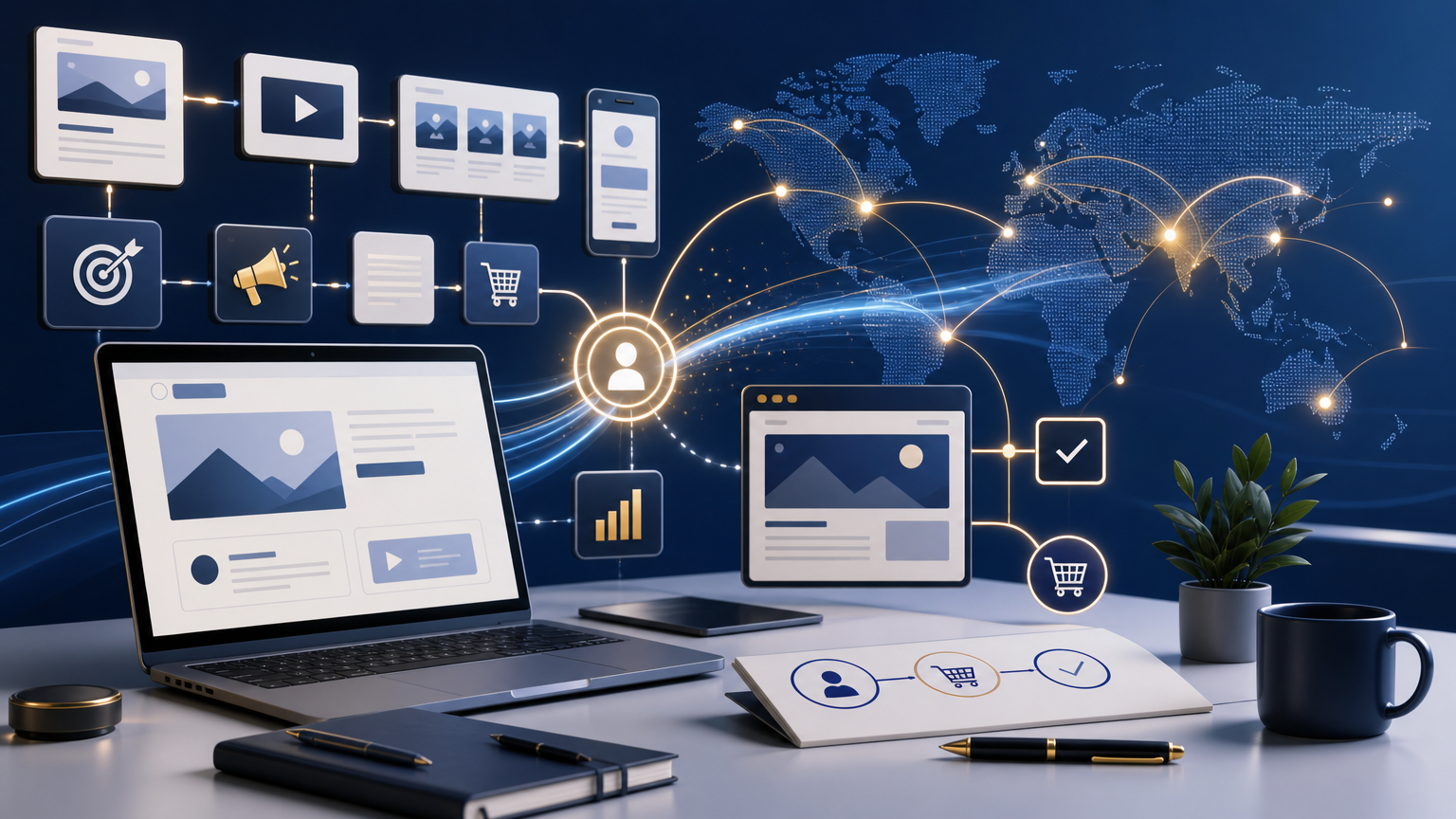 Digital Marketing Services: How to Build a Connected Growth System strategy visual