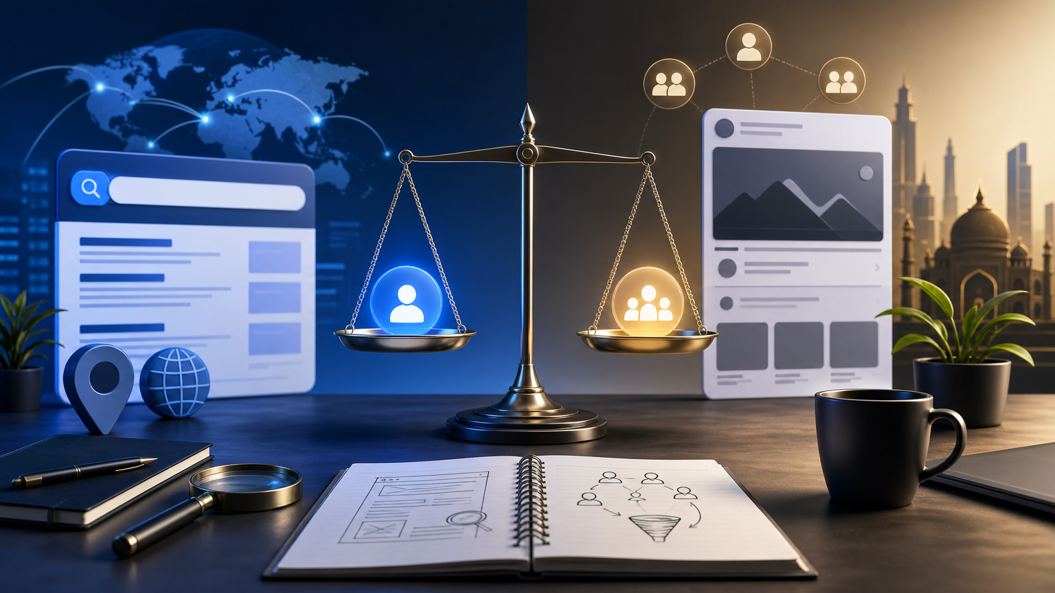 Google Ads vs Meta Ads for Lead Generation Businesses strategy visual