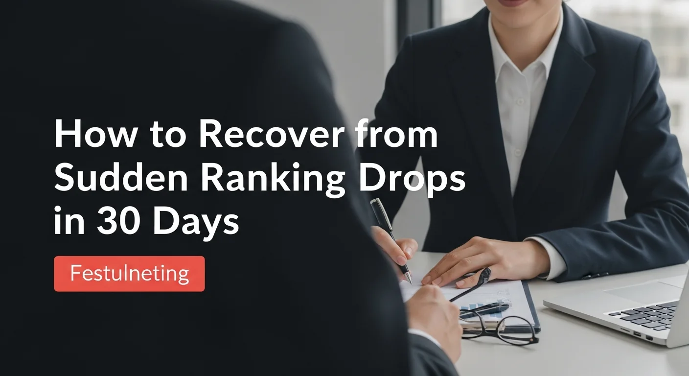 How to Recover from Sudden Ranking Drops in 30 Days visual