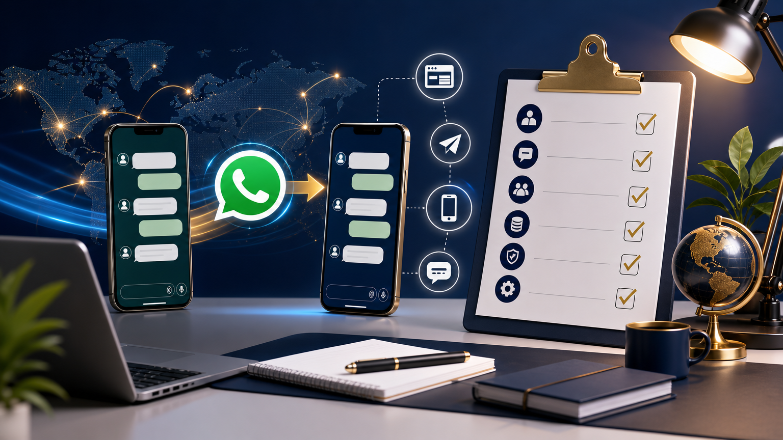 WhatsApp Business Transfer Checklist for Lead Continuity strategy visual