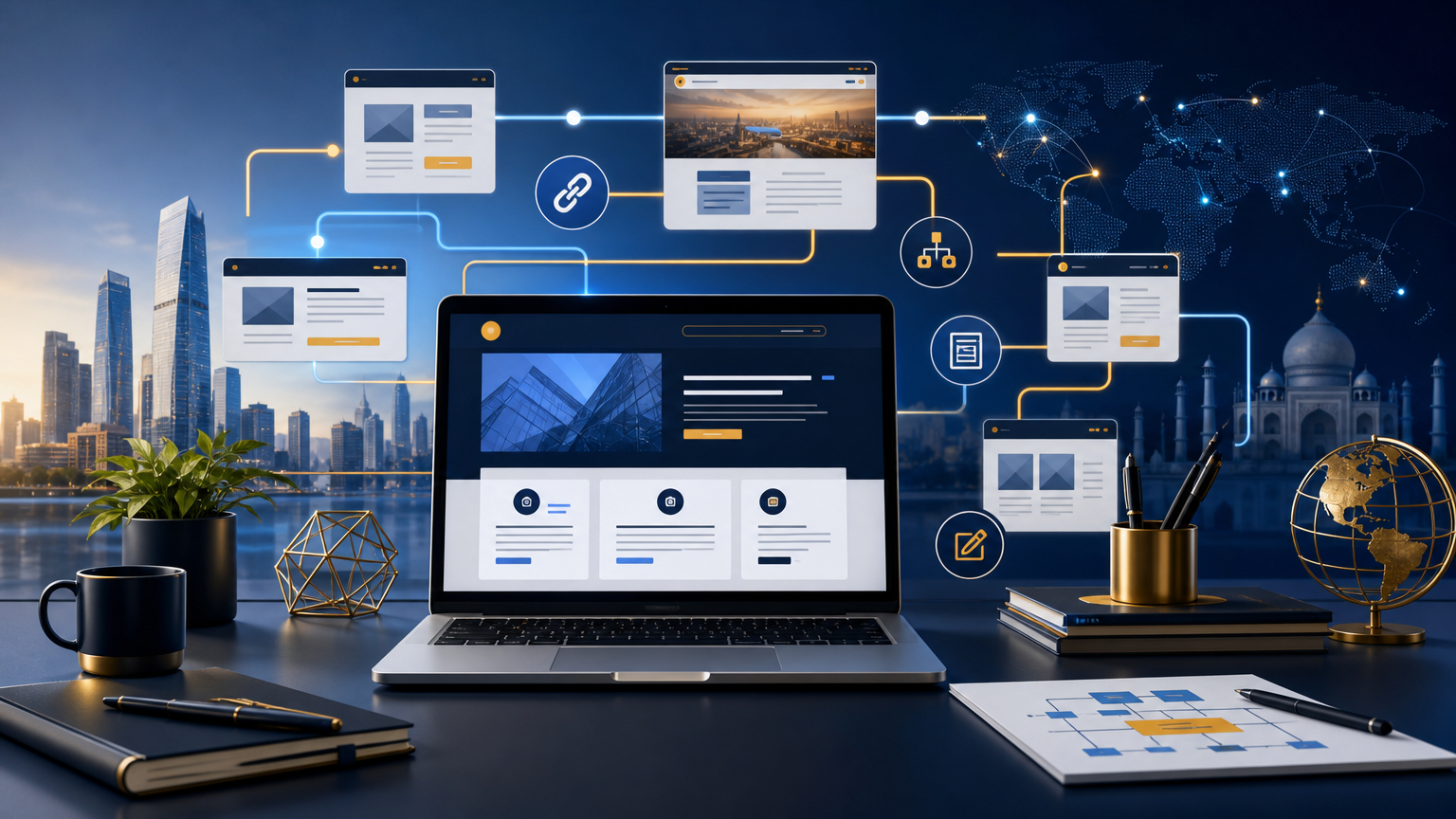 Internal Linking Strategy for Multi-Service Websites strategy visual