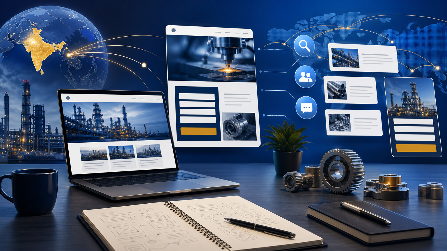 Marketing for Manufacturers: SEO, RFQ Pages, and B2B Lead Capture strategy visual