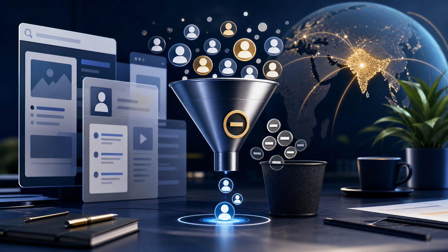 Negative Keywords for Lead Generation Campaigns strategy visual