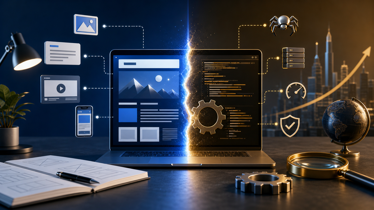 On-Page SEO vs Technical SEO: What Impacts Rankings Faster? strategy visual
