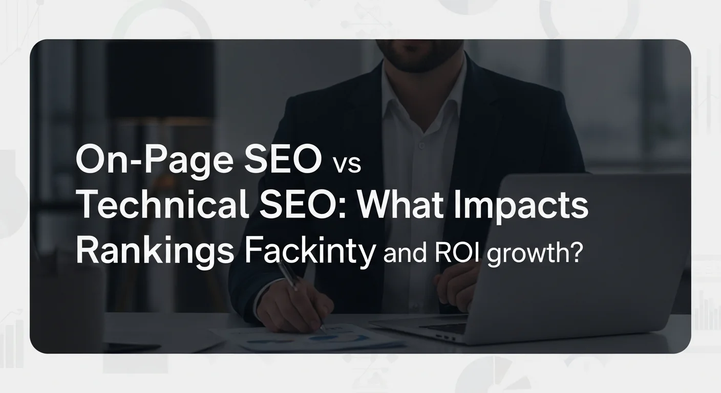 On-Page SEO vs Technical SEO: What Impacts Rankings Faster? visual