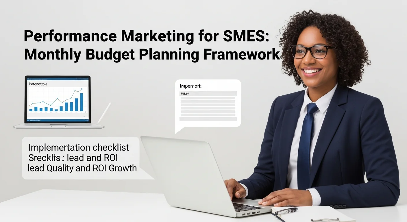 Performance Marketing for SMEs: Monthly Budget Planning Framework visual
