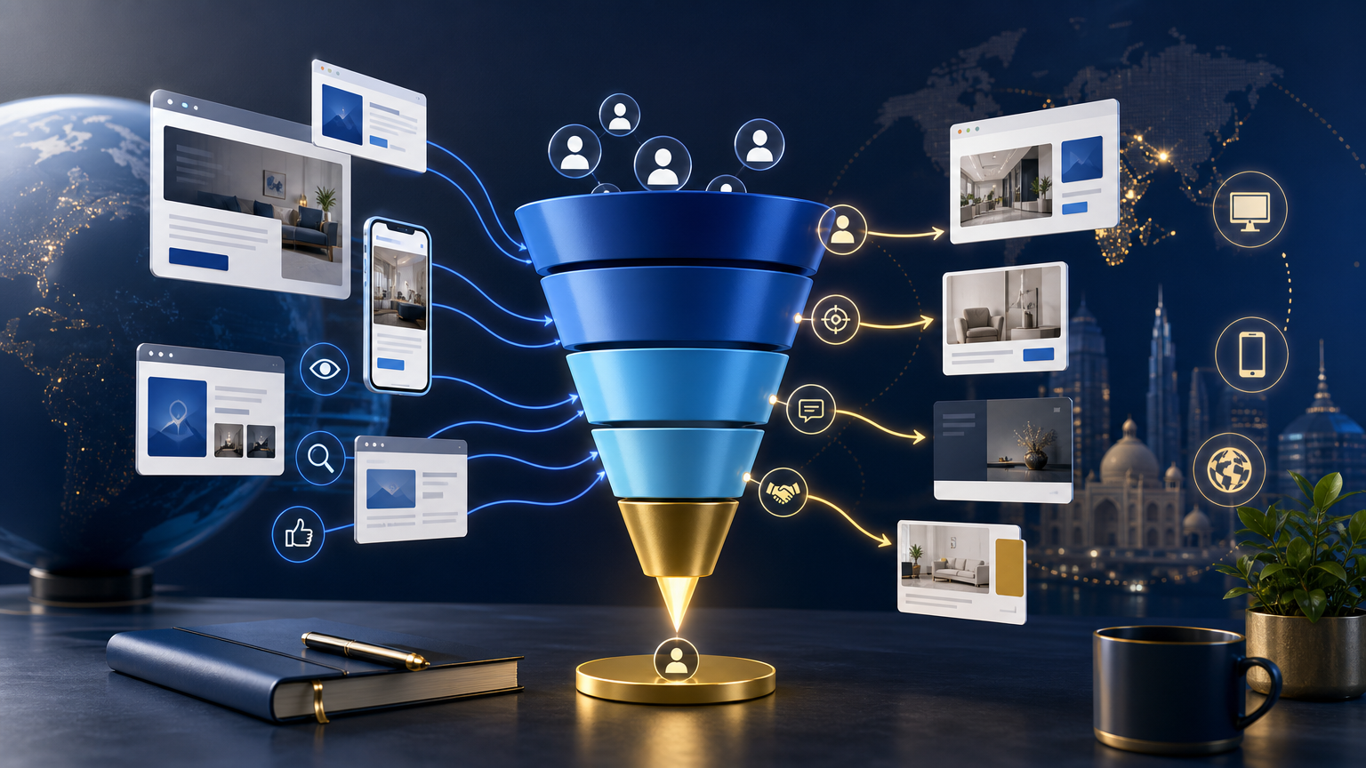 Retargeting Funnel Blueprint for Service Businesses strategy visual